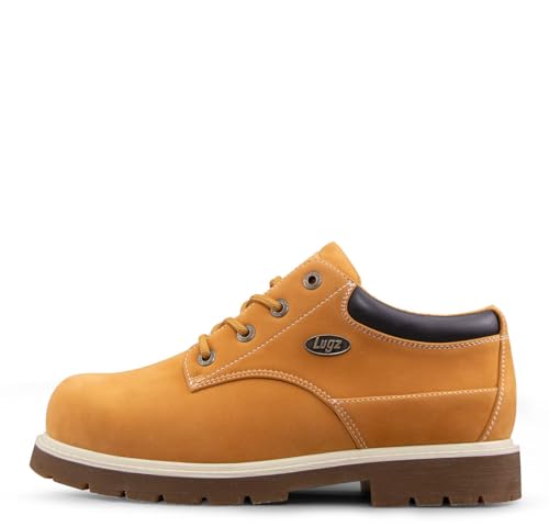 Lugz Men's Drifter Lo LX Boot, Golden Wheat/Bark/Cream/Gum, 9.5 D US