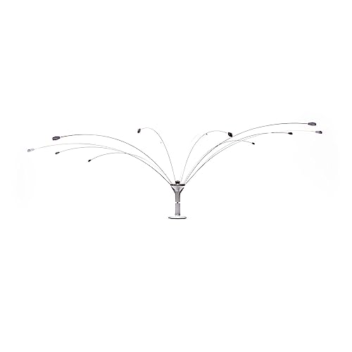 Bird B Gone - Bird Spider 360 Repellent - Deters Seagulls and Other Birds from Landing - Durable Weatherproof Design - for Boats, Docks, Roofs, Etc - Easy Installation - with PVC Base - 4ft