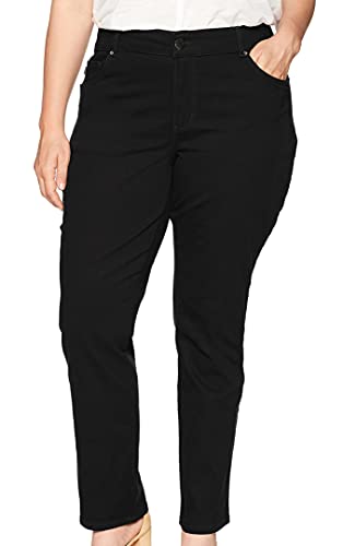 Lee Women's Plus Size Relaxed Fit Straight Leg Jean, Black Onyx, 22W #TOP11