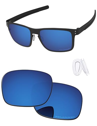 Image of Replacement Lenses & Nose Pieces for Oakley Holbrook Metal OO4123 55mm - Precision Fit, UV Block & Impact Resistant