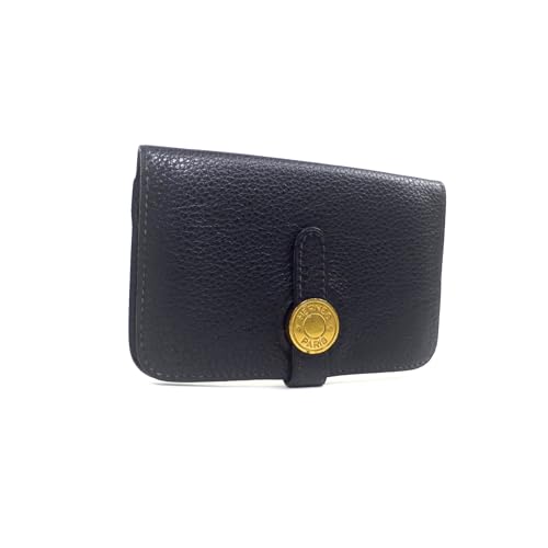 [エルメス] カードケース 名刺入れ ドゴン トリヨン ブラック 〇Z刻 GO金具 ヴィンテージ 029194CC レディース【中古】