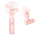 JOPHEK Ventilatore USB, Ventilatore Portatile Ventilatore da Tavolo A Batteria Ventilatore Tascabile Piccolo Mini Ventilatore con Power Bank,Rosa