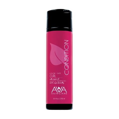 Ava Haircare - Curl Conditioner - Vegan, Sulphate Free, Paraben Free, Cruelty Free - Argan Oil Conditioner For Curly Hair (8.4oz) Cover