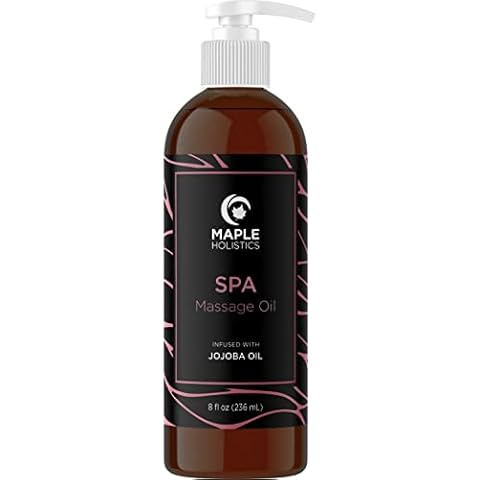 Sensual Massage Oil for Body That Is Infused With Cold Pressed Aromatherapy Essential Oils Lavender Ylang Ylang Sweet Almond & Pure Jojoba for Soothing and Sexy Sensations for Women & Men Cover