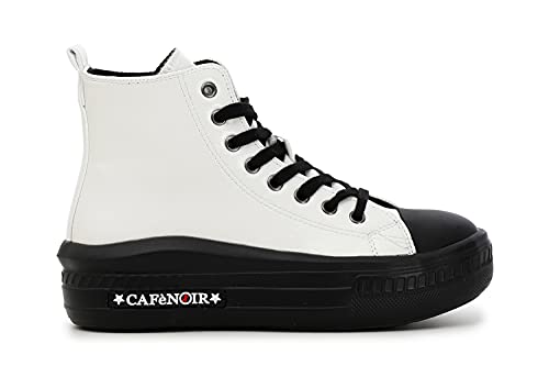  Sneakers Allacciate in Similpelle Bianco 41