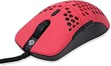 Gwolves Hati HTM Ultra Lightweight Honeycomb Design Wired Gaming Mouse 3360 Sensor - PTFE Skates - 6 Buttons - Only 61G (Faze Red) - Image 6