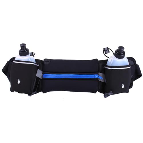 Sac de taille de course étanche avec double porte-bouteille pour le jogging