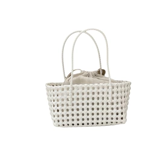 �v���X�`�b�N����D��o�b�O��e�ʃr�[�`�g�[�g�o�P�c�����n���h�o�b�O(White with Lining)