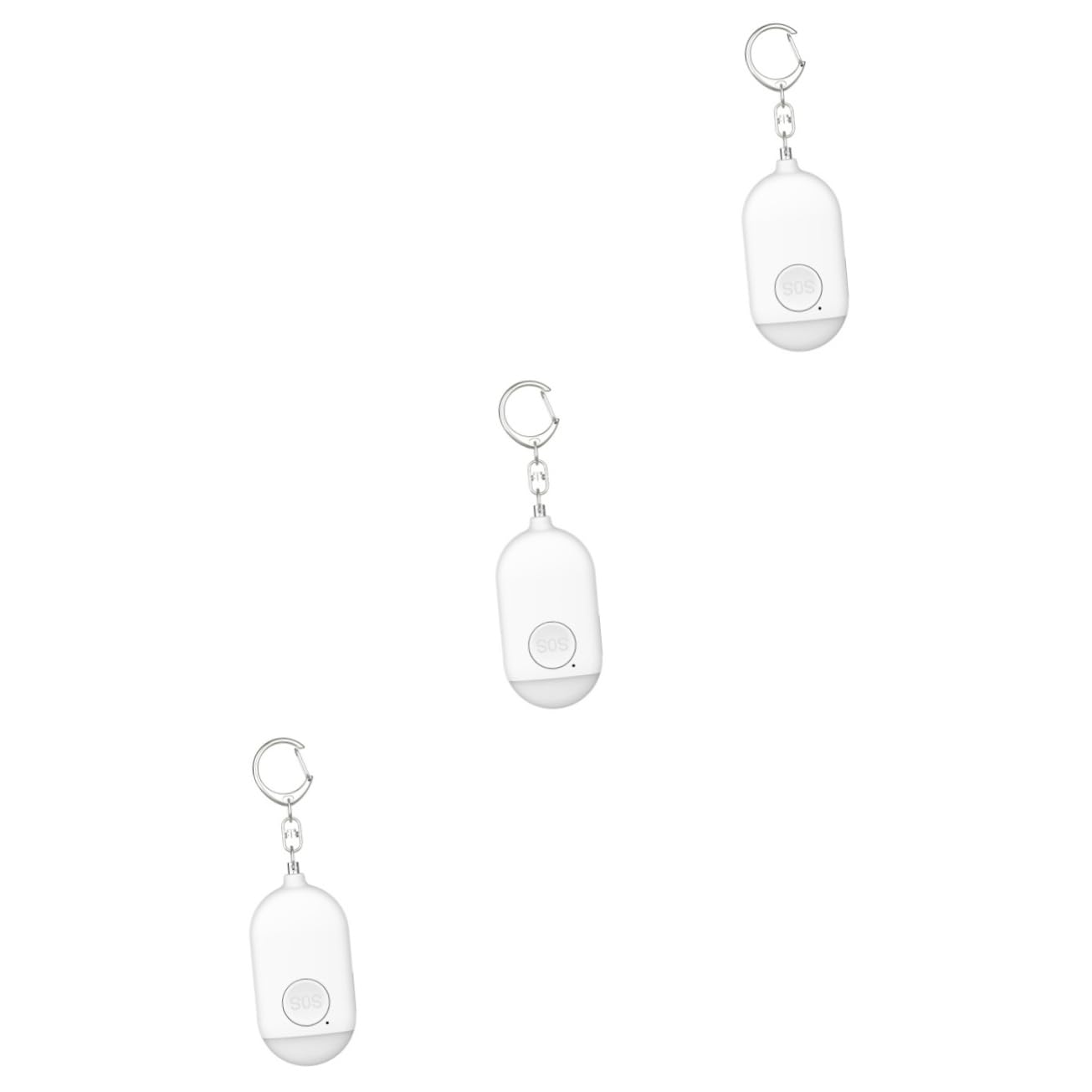 DOITOOL 3 Pièces Mini Alarme de Coffre-Fort Alarme d'urgence pour Femmes Porte-clés d's de sécurité Anti avertisseurs sonores Anti- de sécurité pour Fille