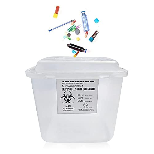 Image of Sharps Containers | Bio-hazard | Bio-Medical Sharps Container Puncture Proof Box (1.5 Liter) 1 Piece