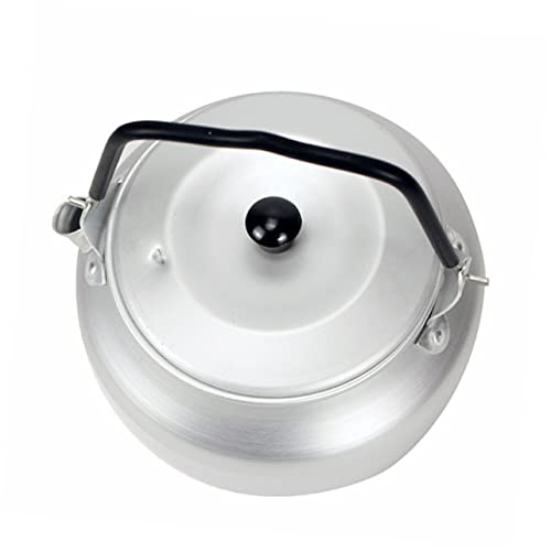 BRIGHTFUFU Camping Tea Pot Aluminum Alloy Outdoor Kettle Insulated Handle Gas Cooker Vintage Tea Kettle