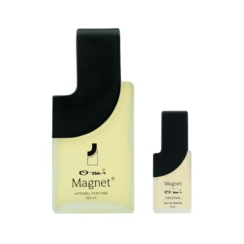 Image of Ossa Magnet Apparel Perfume 100ml And Magnet Original EDP 15ml | Premium Perfume Combo For Men & Women | Long Lasting Fragrance With Mandarin, Cardamom,Patchouli Notes -Excellent for Every Event