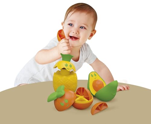 Clementoni Baby Fruit Puzzle, Gioco Componibile Con Frutta Per Bambini 12-36 Mesi, Giochi Prima Infanzia Made In Italy, Linea Play For Future, Stimola Manualità E Logica, 17512 - 7