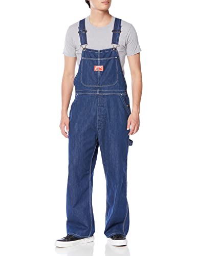 オーバーオール  ワイドサロペット ブルー XL