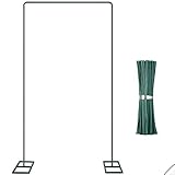 Pantalla elegante: el soporte de arco de boda romántico con bases es bueno para crear su boda en el jardín, un hermoso arco que se puede decorar con flores vibrantes, tul, globos, follaje, luces o cualquier otra cosa; Acentúe la belleza de su patio trasero con su propia característica de jardín elegante y cree una apariencia realmente impresionante