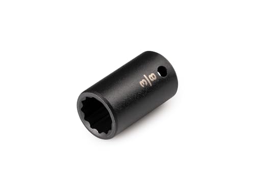 Image of TEKTON 1 /4 Inch Drive x 3 /8 Inch Shallow 12-Point Impact Socket | SID02210
