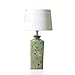 EIOFLVG Ręcznie malowana ceramiczna lampa stołowa biurko chiński zielony ceramiczny klasyczny stolik nocny lampka nocna do badania oświetlenie salonu