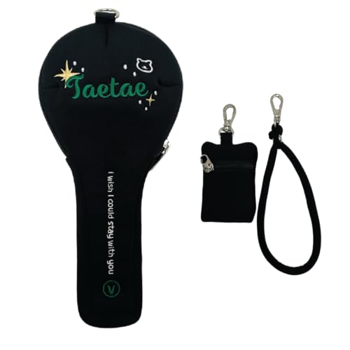 アミボム専用！完全オリジナルデザイン☆ペンライトポーチ V ver. (Bangtan lightstick pouch V ver.) (ブラック)のサムネイル