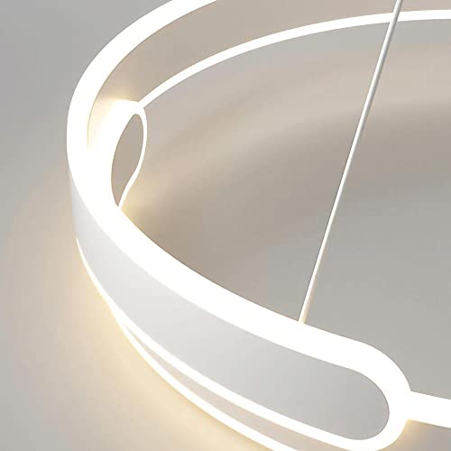 Lustre LED rond blanc pour en finir avec les pièces sombres et mal éclairées