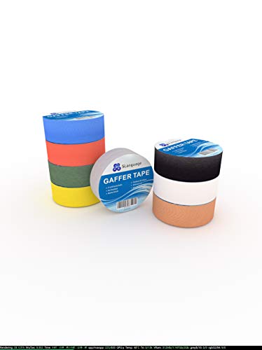 Slanguage Professional Grade Silver Gaffer Tape, 2 Inch X 30 Yards, Residue Free,Easy To Tear Pro Gaff Tape For Photographers, Film, Television Production And Industrial Staging Work #TOP2