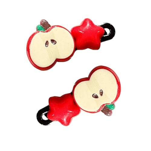 2 Piezas Únicas De Pinzas Para Cabello Con Forma Estrella Fruta Para Niñas Flequillo Lateral Y Cabeza Decoración Fiesta Accesorios Cosplay Diseños Únicos Horquillas