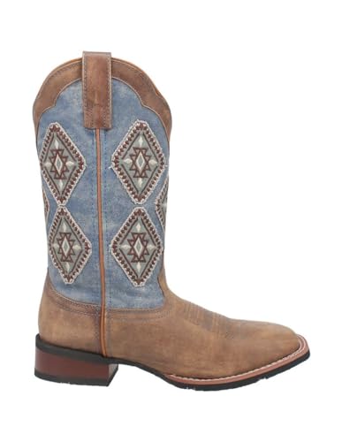 Laredo Santa Fe Tan/Blue Denim 7.5 B (M)3