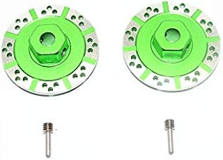 Losi 1/10 Baja Rey 4WD Desert Truck (LOS03008) Upgrade Parts Aluminum +1.5mm Hex With Brake Disk With Silver Lining - 1Pr Set Green
