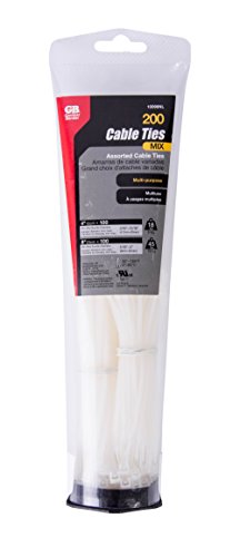Gardner Bender 10098Nl 200Pk Cabletietubeasstd, 4-Inch And 8-Inch, Natural #TOP3