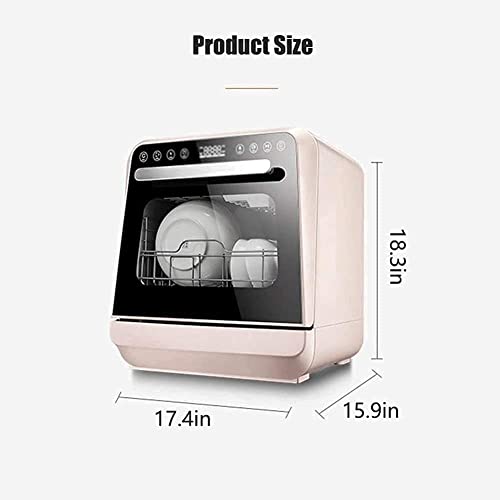 Portable vaatwasser aanrecht, compacte vaatwasser met watertank, 7-liter ingebouwde geen installatie, vaatwasser… - Afbeelding 3