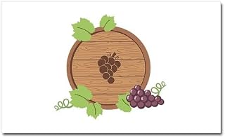 CafePress Wine Barrel Car Magnet 20 X 12 Car Magnet, 20"x 12" Magnetic Door Display