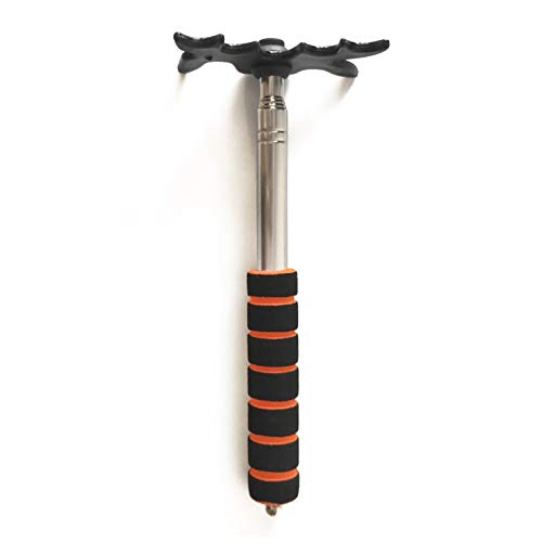 Tai ba cues Retractable Billiards Pool Cue Stick Bridge with Antler Bridge Head, Billiards Pool Cue Accessory