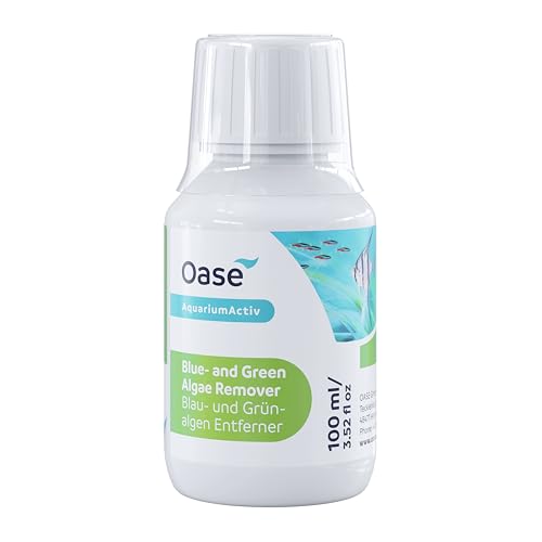 Oase Blau- und Grünalgen Entferner 100 ml - effektive Algenbekämpfung, verhindert Neubildung, für Süßwasseraquarien