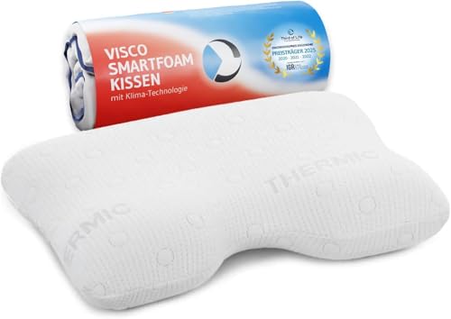 Coussin à Mémoire de Forme GIANFAR | Oreiller Cervical Orthopédique et Ergonomique | Mousse Viscoélastique |...