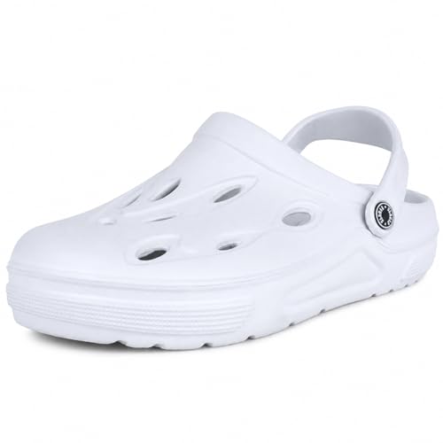 Image of Men's Lightweight EVA Clogs | Breathable Slip-on Garden Shoes with Adjustable Strap | Anti-Slip Comfort Sandals for Indoor & Outdoor Use