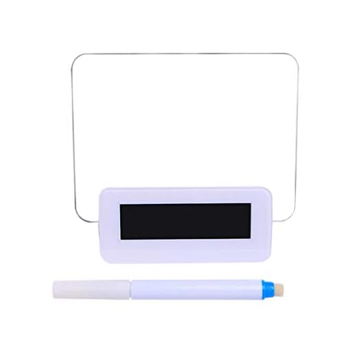 LED Light Digital Clock Alarm Fluorescent Message Board Calendar New