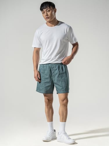 Image of DAMENSCH Regular Fit Solid 100% Soft & Durable Cotton Boxer Shorts Dual Pockets Anti-Bacterial Moisture Wicking Microfibre Waistband Ultra-Light Boxers for Men