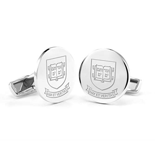 M. LA HART Yale University Cufflinks in Sterling Silver