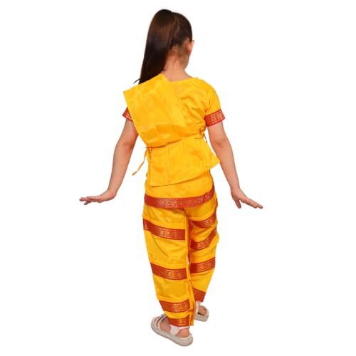 Image of Kaku Fancy Dresses Indian Classical Dance Costume for Girls, Bharatnatyam, Sufi, Kathak Dance Costume Accessory for Kids