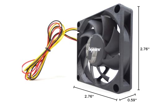 Image of Bgears b-Blaster 70 2 ball bearing 4500 RPM DC Fan with Excellent Airflow of up to 48 CFM Black