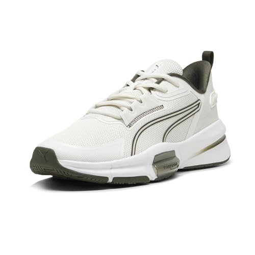 PUMA Mens Pwrframe Tr 3 Training Sneakers Shoes - Green, Off White2