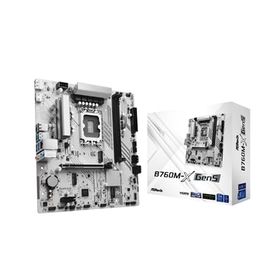 ASRock B760M-X GEN5 DDR5 pour un PC de bureau compact et fluide