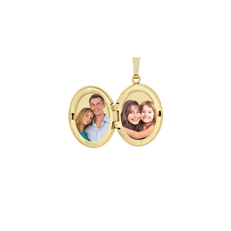PicturesOnGold.com 14K Gold Filled Oval Locket 5/8 inch x 3/4 inch2