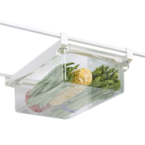 Yuezhongoo Boîte de rangement pour réfrigérateur, tiroir de réfrigérateur, armoire de rangement pour tiroir de réfrigérateur, conteneur de rangement pour réfrigérateur, panier de rangement