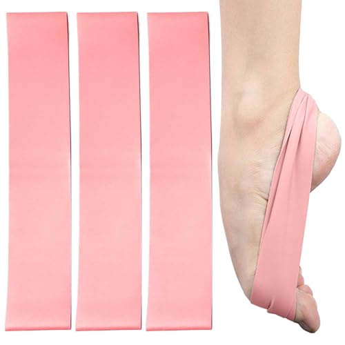Barella da 3 Pezzi per Balletto, barella del Piede in Lattice Naturale, Piedi di Resistenza al Piede per la Traccia Elastica per Ginnastica, Balletto, Ballerini, nuotatori artistici Ballet barella