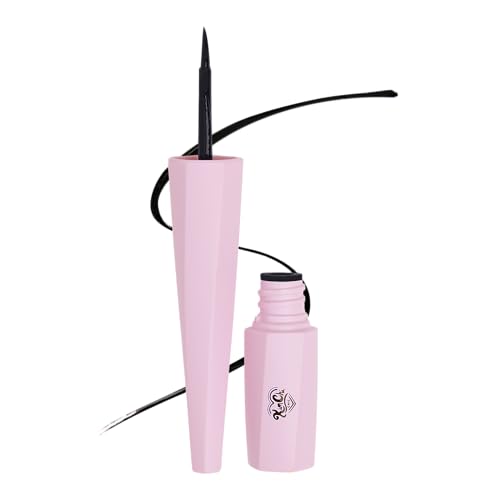 KimChiChic Beauty Stage Proof Liquid Liner, Waterproof Eyeliner, Long-Lasting Precision Liner with Felt Tip Brush, Smudge-Proof, Cruelty-Free, Blackest Black