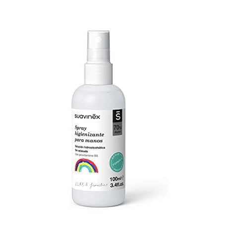 Suavinex Spray Para Manos Niños y Familia, Solución Hidroalcohólica, 100 ml Cover