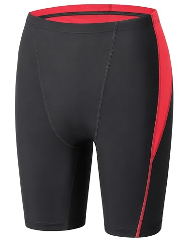 MIVEI Youth Boys Swim Jammers - Kids Competitive Swim Team Trunks Racing Swim Shorts Tight Swimsuit Practice Swim Suit UPF50+