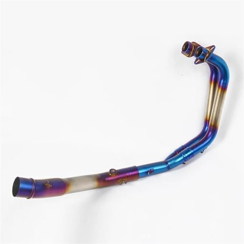 Tuyau d'échappement moto Yamaha MT03 et YZF R3 R25 connecteur avant bleu