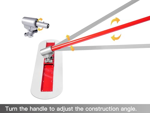 Bull Float Concrete Bull Float Tool Kit 48"x12" Fresno Round End Stainless Steel Board Kit Tool Cement Trowel Tools Float Bracket Concrete Tools Finishing With 57" Aluminum Alloy Handle x4 VOYAR - Image 4