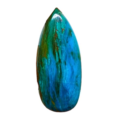 Cabochon en opalina naturelle poire 38x16x8mm pour création de bijoux DIY